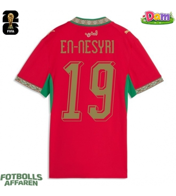 Marocko Youssef En-Nesyri #19 Hemmatröja Kvinnor VM 2026 Kortärmad